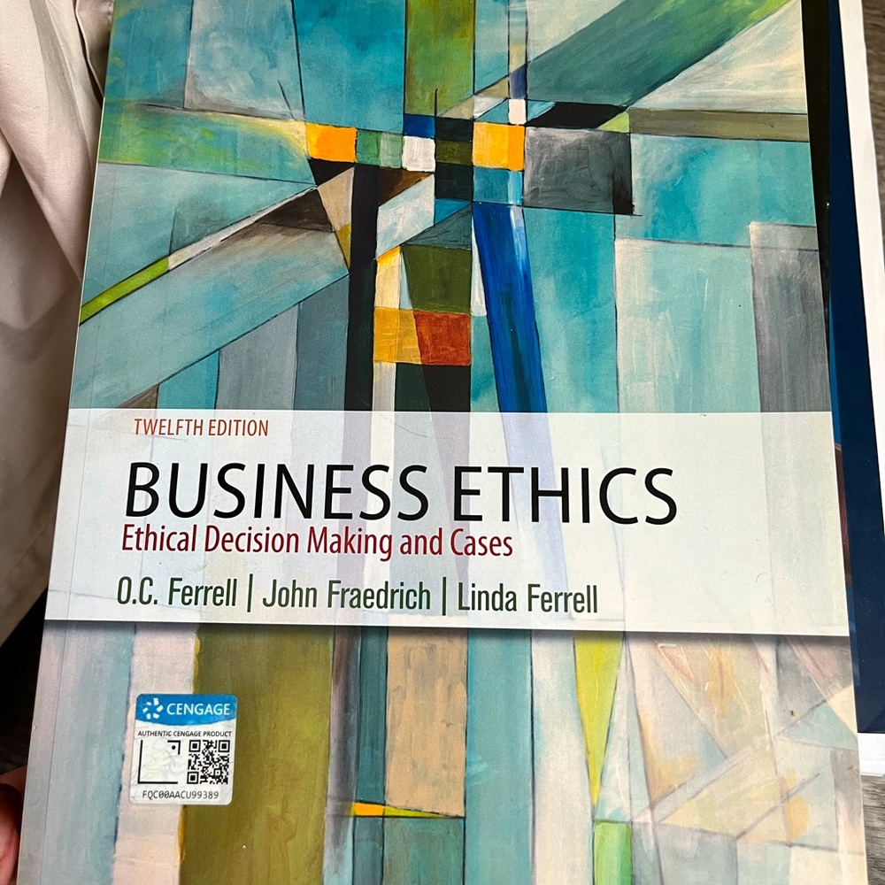 Business Ethics book